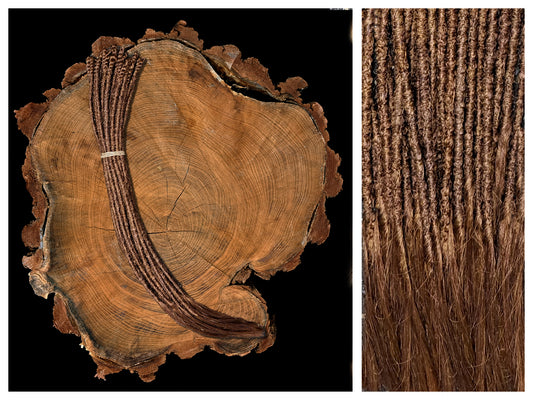 Synthetische Dreads Single Ended 50cm Haselnuss