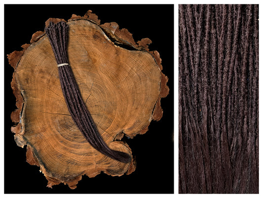 Synthetische Dreads Single Ended 50cm Mahaghoni