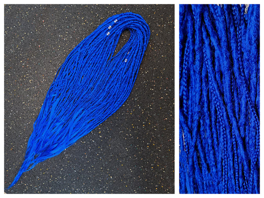 Set Braids Double Ended Blau 130cm