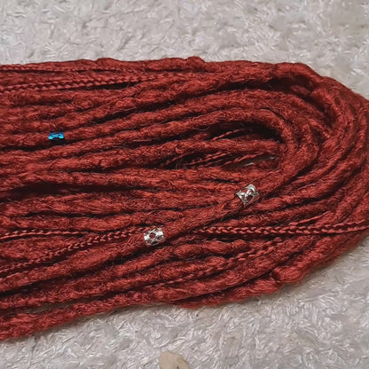 Set Braids Double Ended Rot 130cm